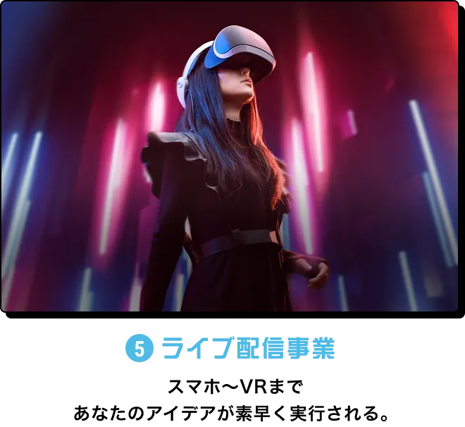 5.ライブ配信事業